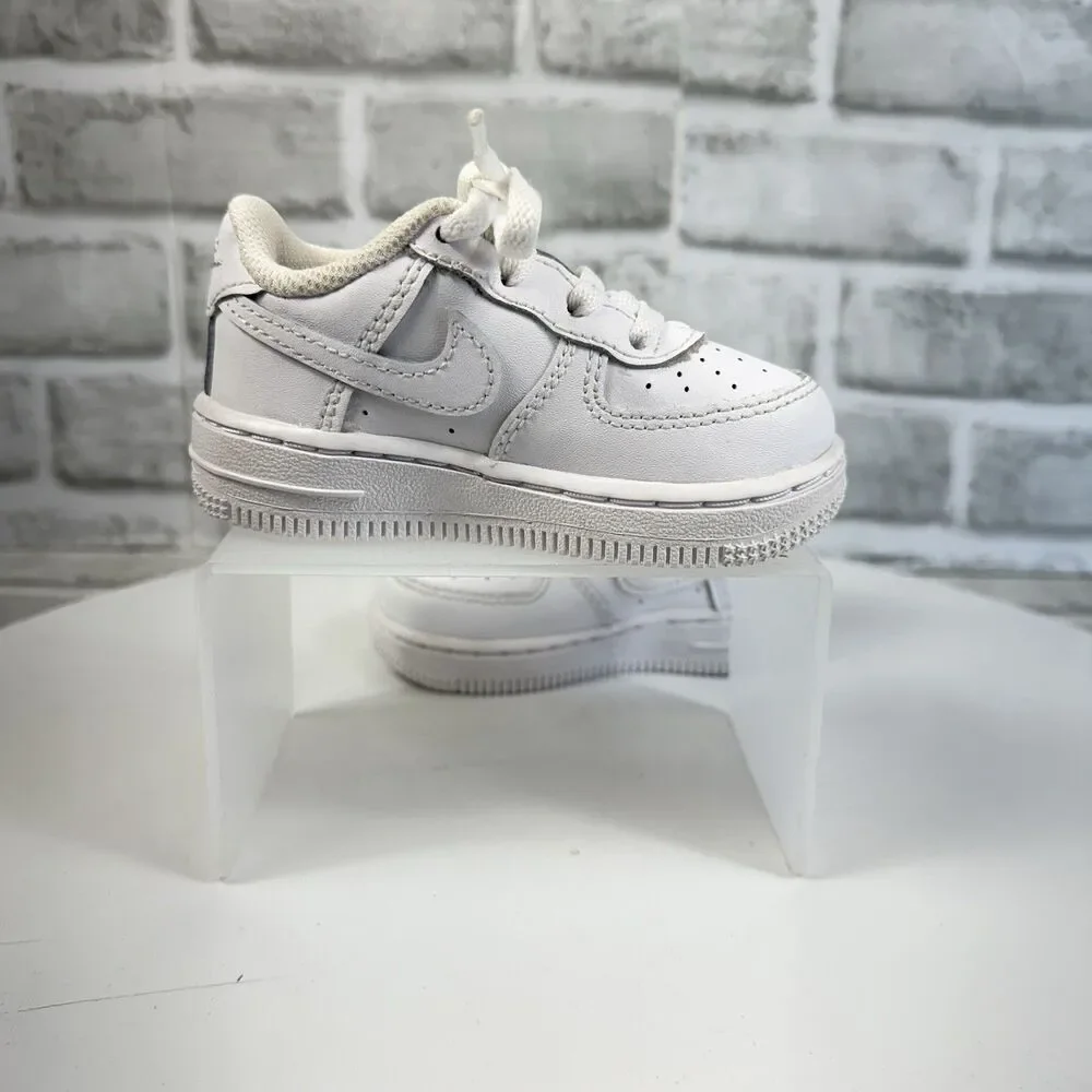 Nike Air Force 1 Low Toddler Size 5 C Triple White Athletic Shoes Sneakers